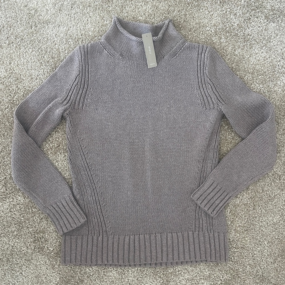 J.Crew Rollneck 100% Cotton Sweater, XS NWT